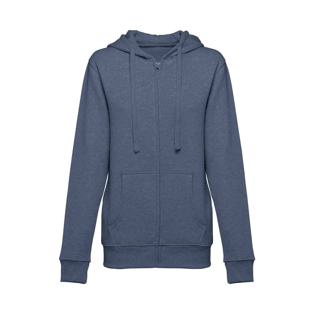THC AMSTERDAM WOMEN II. Women's hoodie in cotton and polyester with full zip