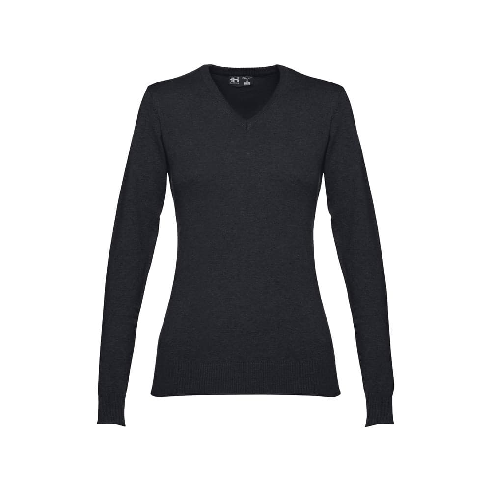 THC MILAN WOMEN. V-neck pullover for women in cotton and polyamide