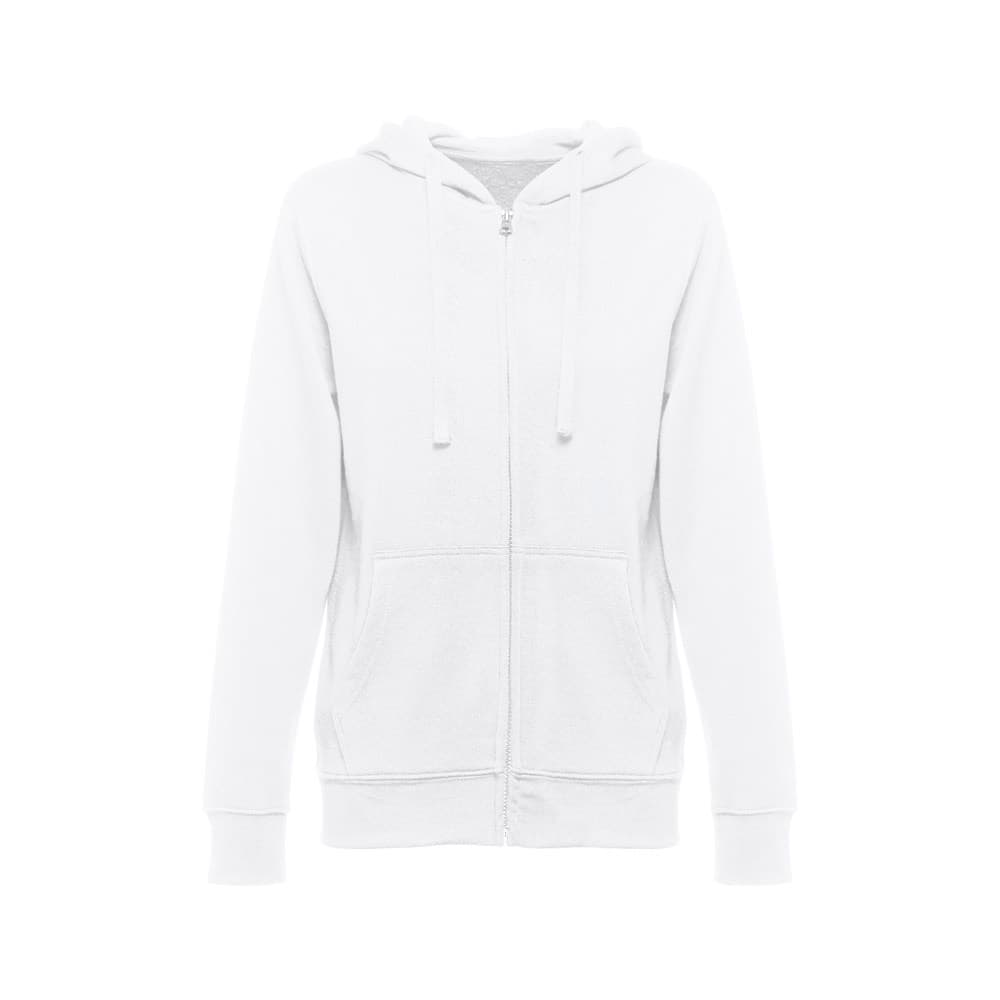 THC AMSTERDAM WOMEN WH. Women's hooded full zipped sweatshirt