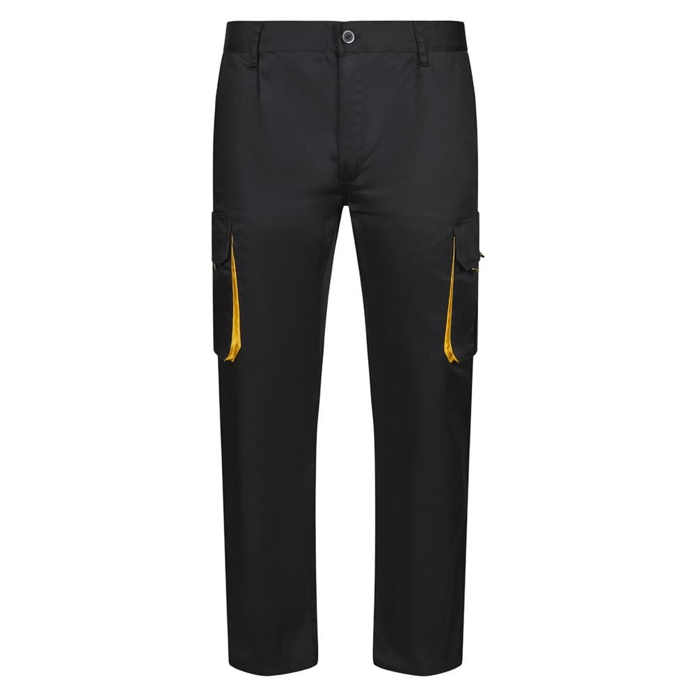 VL HYPNOS. Pantalon sergé, bicolore, multipoches (200g/m²), en coton (35%) et polyester (65%)