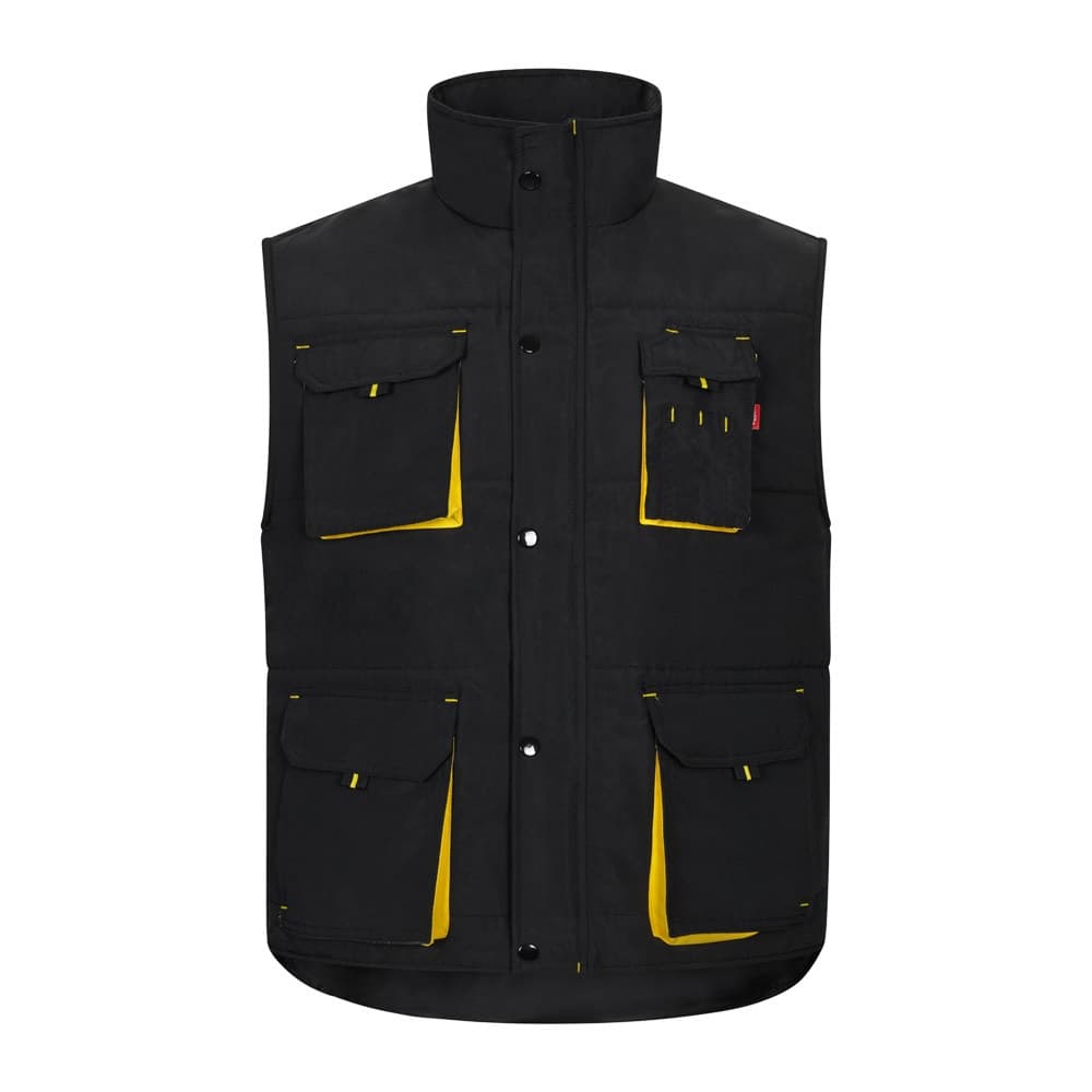 VL NERGAL. Gilet rembourré, bicolore, multipoches (120g/m²), en polyester (100%)