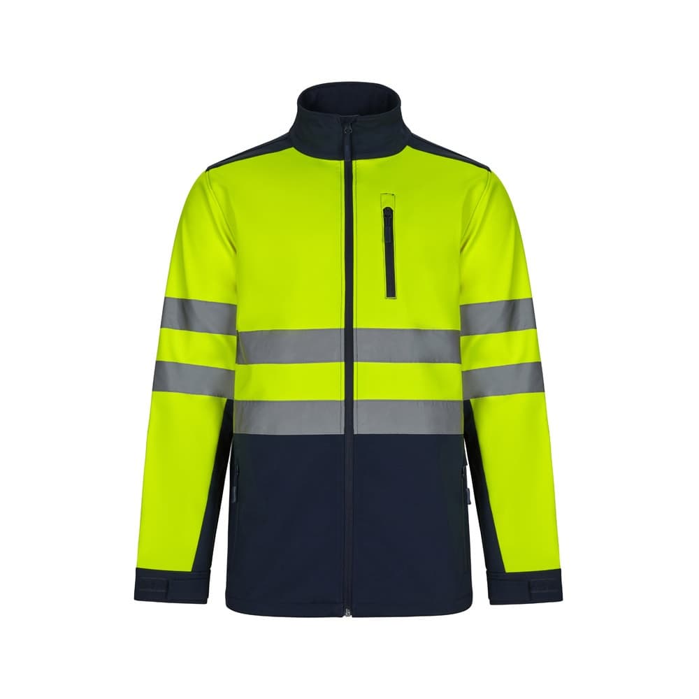 VL HESTIA. Veste soft shell bicolore (280g/m²), en polyester (96%) et élasthanne (4%)