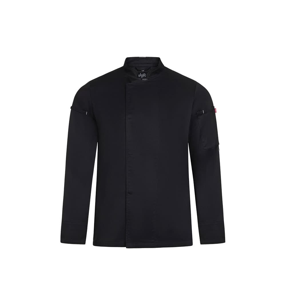 VL AGNI. Unisex kitchen jacket (190 g/m²) in cotton (35%) and recycled polyester (65%)