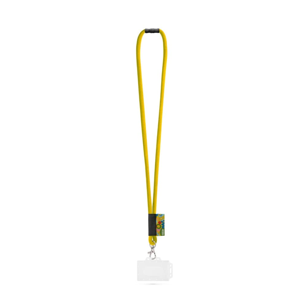 WATFORD. SET Lanyard TUBE Long (Ø 7 mm) com mosquetão de gatilho 9 mm, Fecho de segurança Ø 7 mm e Porta-crachá / cartões rígido 91 x 68 mm — Fotografia 1