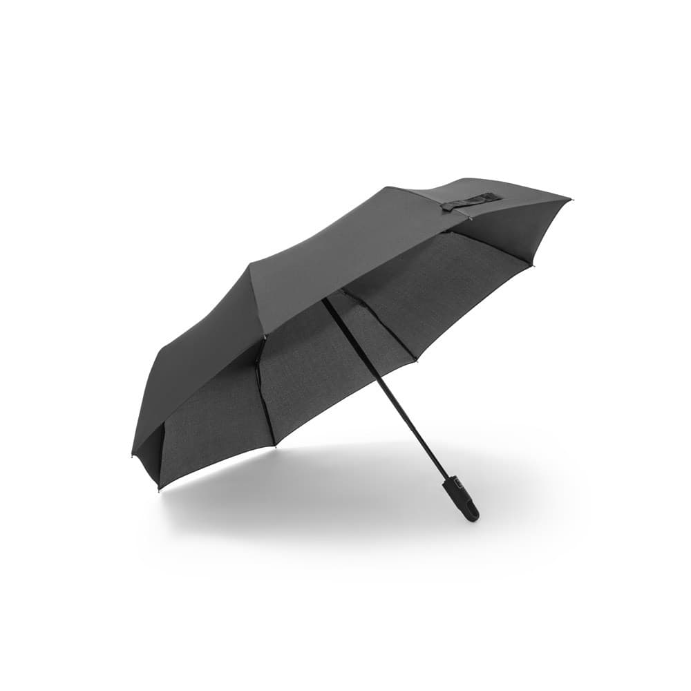 GUSTAVO. Parapluie pongé 190T polyester recyclé (100% rPET) avec ouverture et fermeture automatiques